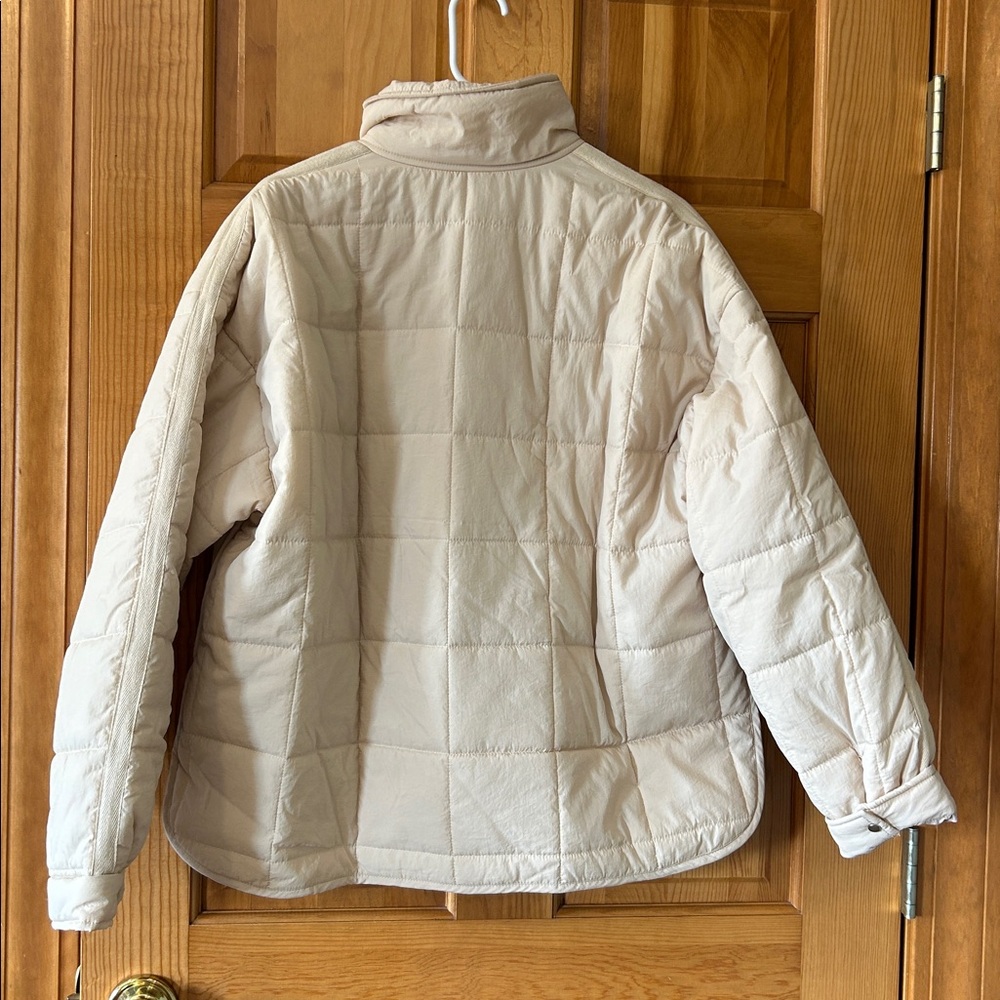 Beige Puffer Jacket - Picture 4 of 8